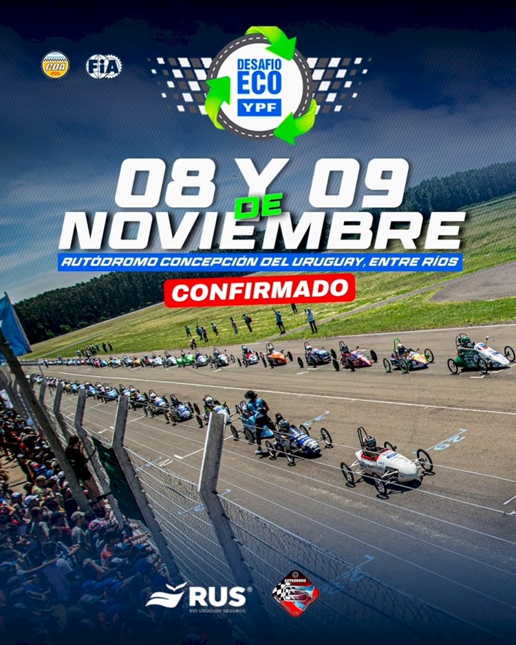 Se preparan 120 autos para competir en el Desafío Eco YPF en Concepción del Uruguay