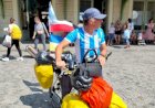 La cábala mundialista del entrerriano: pedaleó hasta Qatar y ahora repetirá la experiencia rumbo a Estados Unidos