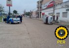 Accidente en Boulevard Villaguay: vehículo impacta contra tablero de Telecom