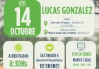 Lucas González será sede de una capacitación para operarios de drones agrícolas