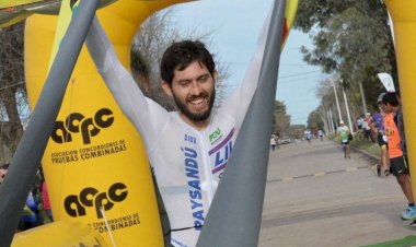 Matias Gomez de Paysndú y Ana Brunini de Concordia se quedaron con el Duatlón de San Salvador
