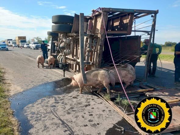 Obrero sufrió amputación de una pierna tras brutal choque cuando trabajaba en Ruta 14